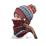 3-in-1-Wintermütze, Schal und Mundmaske, halten Sie die ganze Zeit warm, ideal für Outdoor-Aktivitäten und den täglichen Wärmer. Bestes Geschenk für Ihre Eltern, Freunde und sich selbst, wenn das kalte Wetter kommt.
