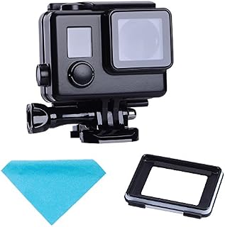 Suptig Replacement Waterproof Case Protective Black Housing Touch housing Compatible for GoPro Hero 4 Hero 3+ Hero3 Camera For Underwater Use Water Resistant up to 147ft (45m)