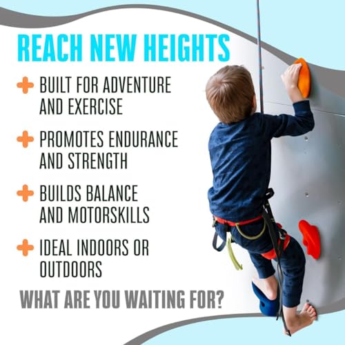 Image of White Tech Premium Rock Climbing Holds (15Pack) Multi-Colored Climbing Rock for Indoor and Outdoor Playground Play Set for Kids, Adult Climbing Wall Holds with Hardware Kit DIY Installation
