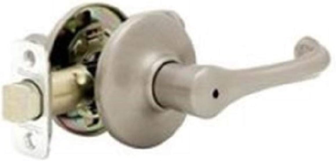 Kwikset Dorian Bed/Bath Lever In Satin Nickel