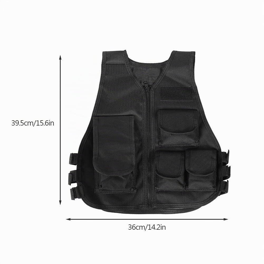 Keenso Chaleco de camuflaje militar, chaleco de camuflaje militar para niños y adultos, chaleco de camuflaje militar para jugar al aire libre juegos de guerra