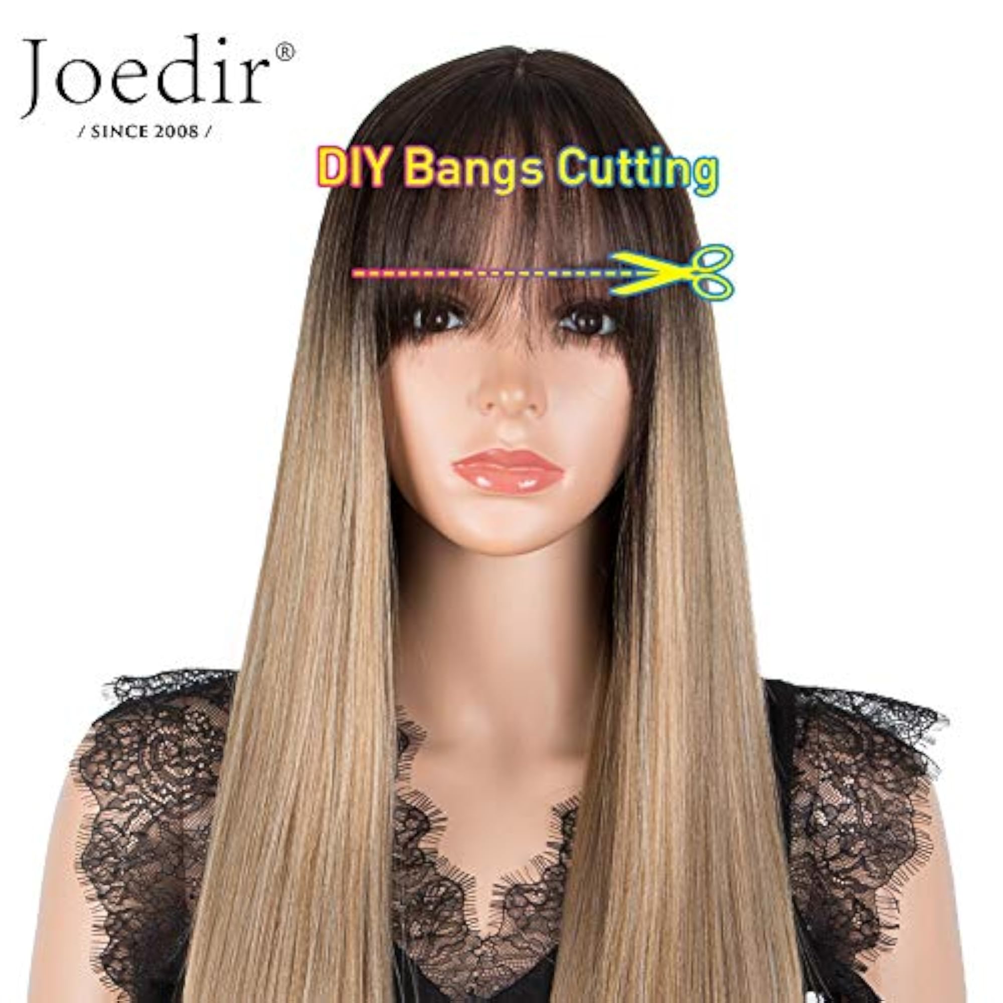 Super Long Straight Wave Lace Front Wig, Heat Resistant