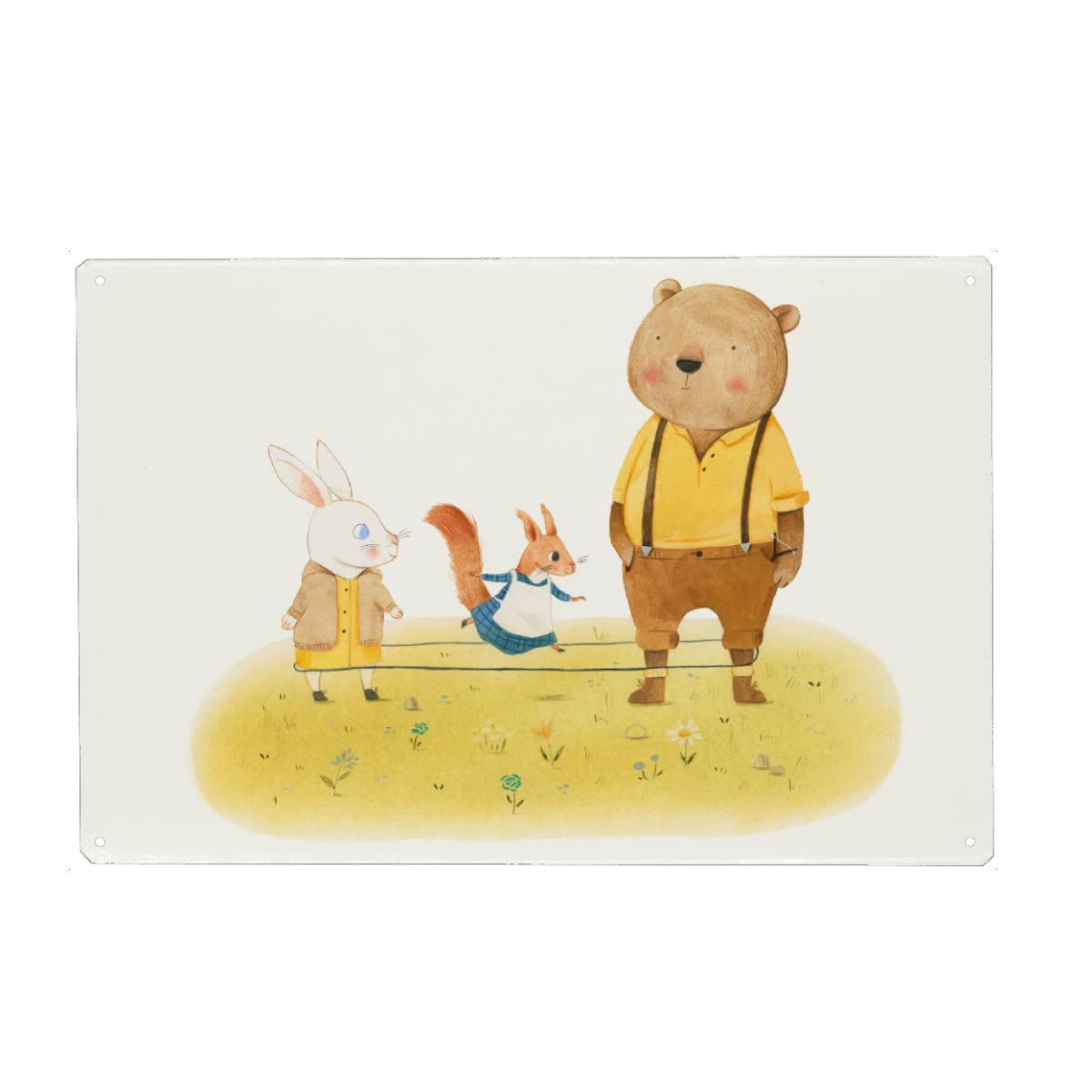artboxONE Metall-Poster 20x30 cm Natur Gummitwist von Künstler Judith Loske