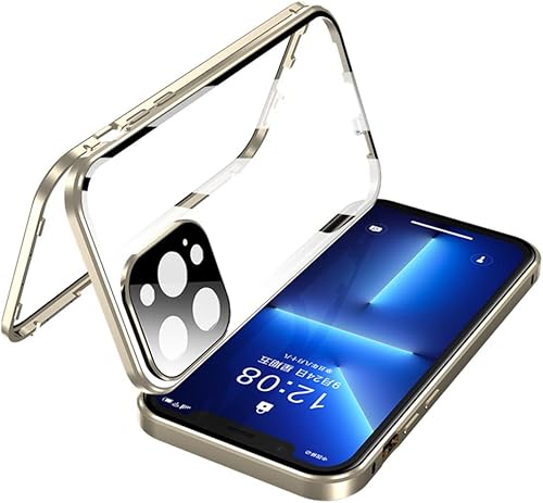 Miniatura 2 de SENLAN Con bloqueo de seguridad y fuerte absorción magnética para iPhone 13 Pro funda con protector de lente de cámara parachoques de metal 360