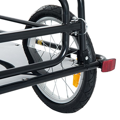 BUY JOY Steel Frame Bicycle Bike Cargo Trailer Luggage Cart Carrier 110lb Hauler - Thumbnail 7