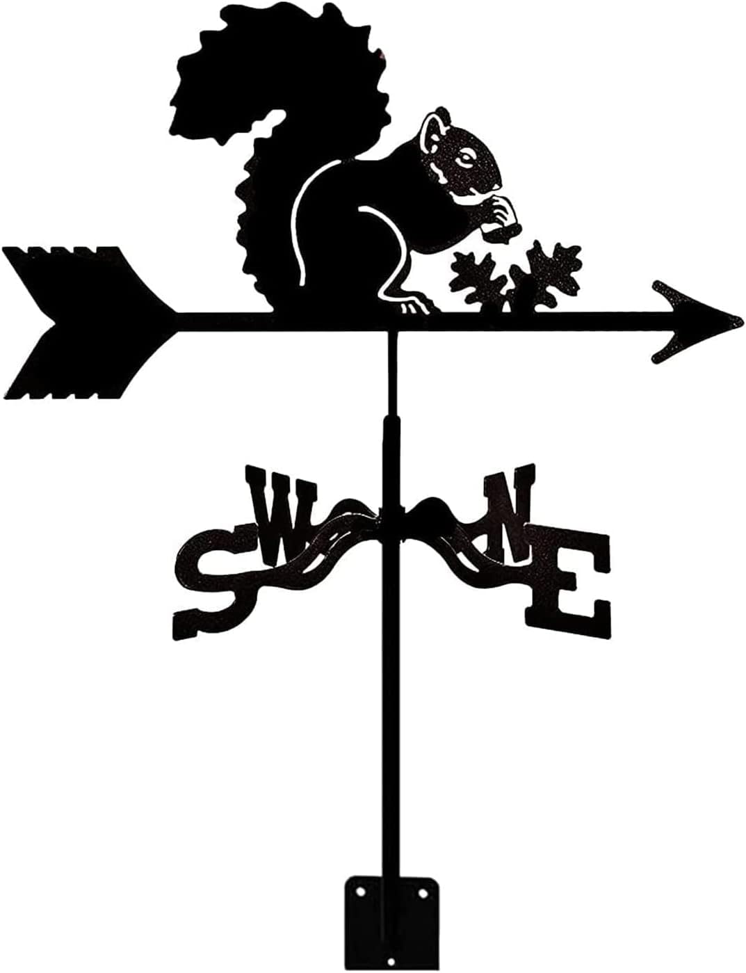 TAXXII Squirrel Weather Vane Weathervane For Garden Stainless Steel Creative Wind Direction Indicator Stake Weathercock Yard Cupolas Farm Sheds
