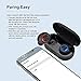 AIBOONDEE True Wireless Earbuds V5.0 Bluetooth Earbuds Waterpoof LED Sports in-Ear Wireless Headphones,HD Stereo Sound Bluetooth Wireless Earphone with Charging Case (Black)