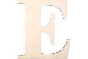 12 Inch Wooden Wall Decor Letter for DIY Crafts(Letter E)