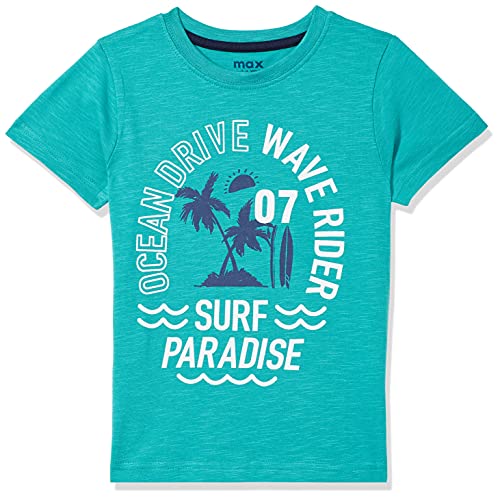Image of Max Boys Typographic Print Crew Neck T-Shirt