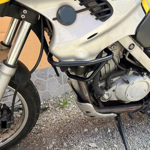 Crash bar moteur BMW G650GS pour éviter les fissures de carter en cas de chute