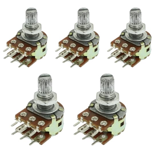 SP B50K Ohm Dual Linear Taper 6 Pins Rotary Potentiometers Pots (Pack of 5) (B0CPVW82NT) Amazon Price History, Amazon Price Tracker