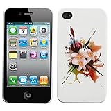 MYBAT IPHONE4AVHPCBKIM831NP Premium Lightweight Case for iPhone 4-1 Pack - Retail Packaging - Lotus Splash