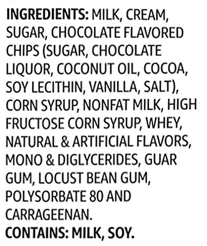 Amazon Brand - Happy Belly Chocolate Chip Ice Cream, 48 Fl Oz (Frozen)