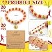 Tondiamo 20 Pcs Softball Bracelets, Sport Team Gifts Bulk Adjustable Bead Bracelets with Charm Team Jewelry Stuff Accessories for Players Coaches End of Season Gifts(Softball)