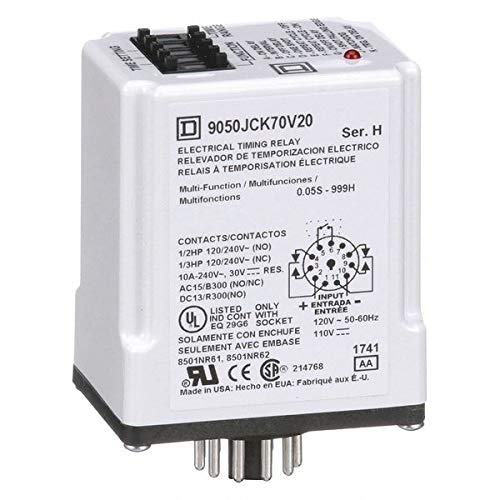 Time Delay Relay, 120VAC, 10A, DPDT Industrial & Scientific