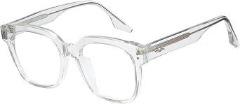 Cyxus Chunky Square Blue light Glasses Womens Men Stylish TR90 Frame Computer Gaming Academic Look 8556