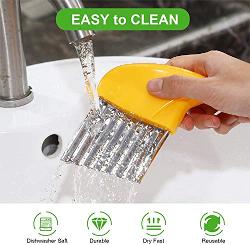 2 groentesnijders roestvrijstalen shredder, aardappelschaaf, gebruikt voor zoete aardappelen en fruit of groenten… - Image 6