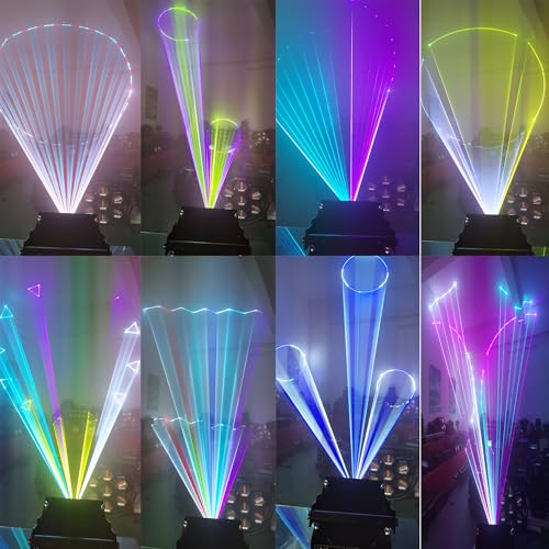Image of JUNMAN 10W RGB Full Color Animation Stage Light DJ Disco Beam Stage Lights | for Party Wedding Event Lighting Show