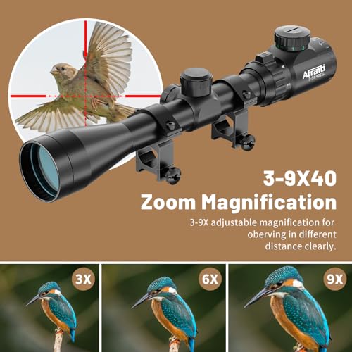 Rifle Scope with Picatinny Rail Mount and Covers for Hunting - Image 3