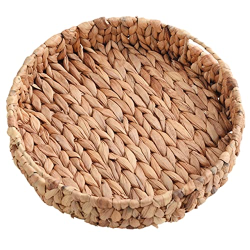 DECHOUS Woven Storage Basket for Fruits Decorative Desktop Organizer Natural Craft with Sturdy Design for Home Decor present Giving