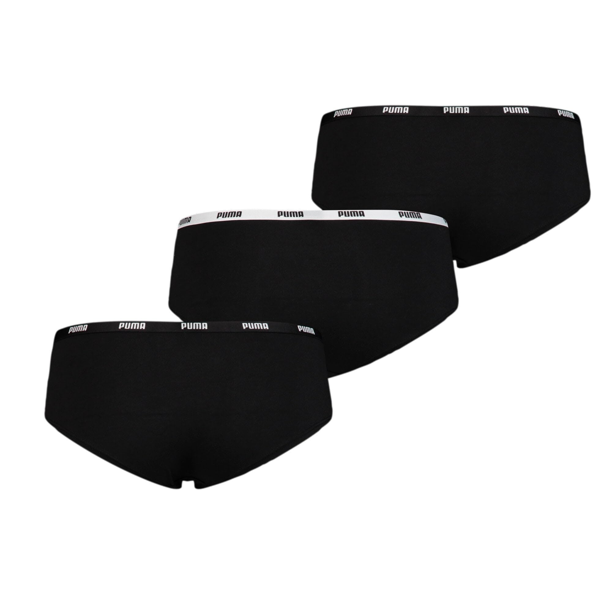 PUMA Hipster Mutandine Hipster , Negro, XL (Pack de 3) para Mujer