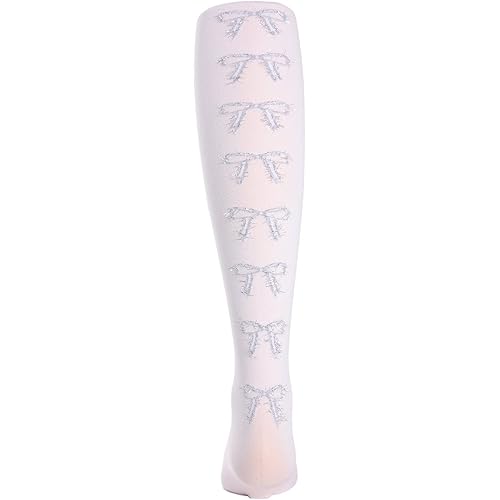 MeMoi Bows in the Back Opaque Girls Tights