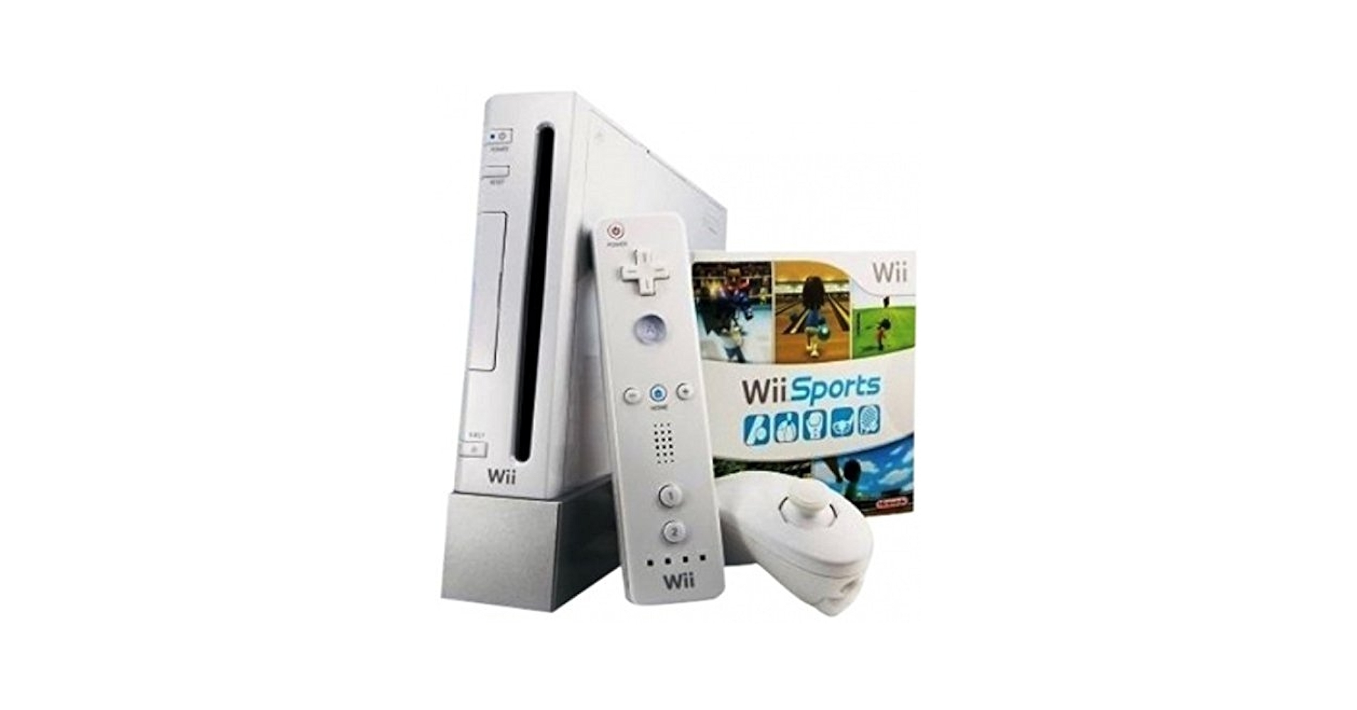 Amazon.com: Wii with Wii Sports Game - White : 電動遊戲