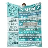 Psspotgj Gifts for Mom, Mom Birthday Gifts, Mother Blanket Gifts from Daughters Son, Mommy Throw Blanket for Valentines, Mothers Day, Thanksgiving 60'x50'
