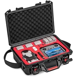 STARTRC Mini 3 Case,Waterproof Case for DJI Mini 4 Pro for Skyrover X1 | Hard Carrying Bag for DJI Mini 3/4 Pro for Skyrover X1 Fly More Combo Accessories, Case for RC2/RC-N3 Controller,7 Batteries
