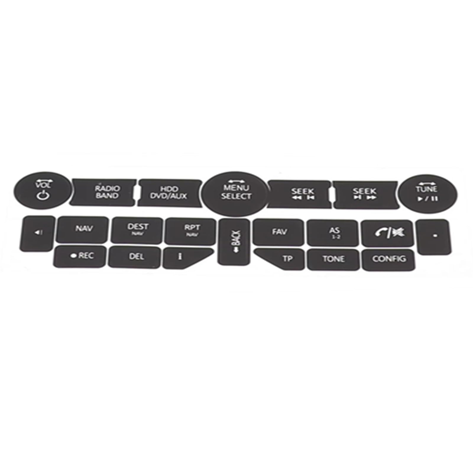 Mrsatxhpm One Color Car Button Stickers Compatible With Saab 3Rd Gen 9-5Ng