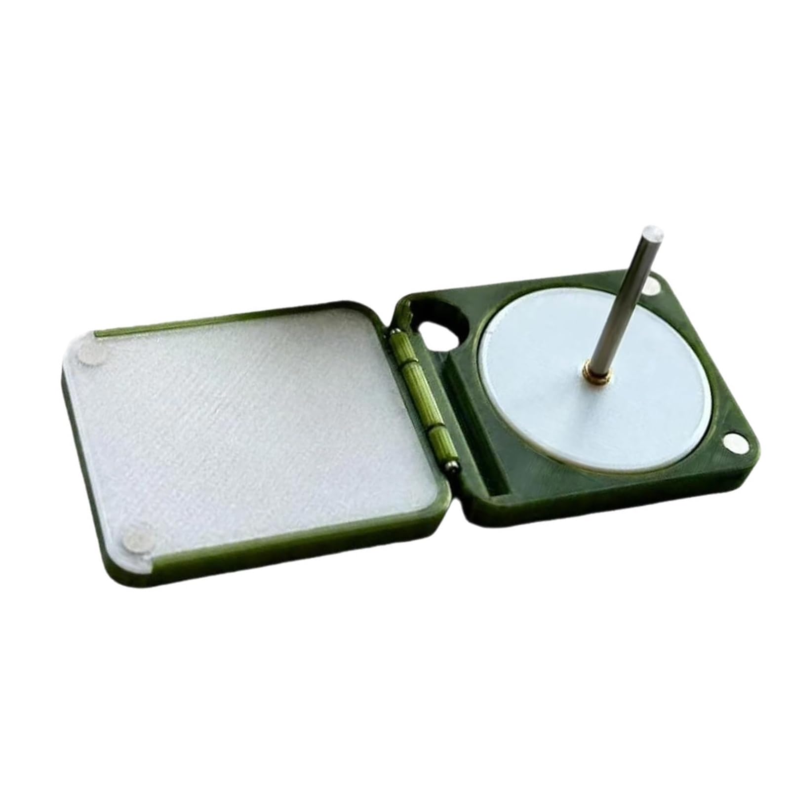 Zeiwohndc Dark Green Rotating Travel Yarn Winder Double Rotating Spools For Knitting Crochet Lovers Gifts Thread Roll Owner