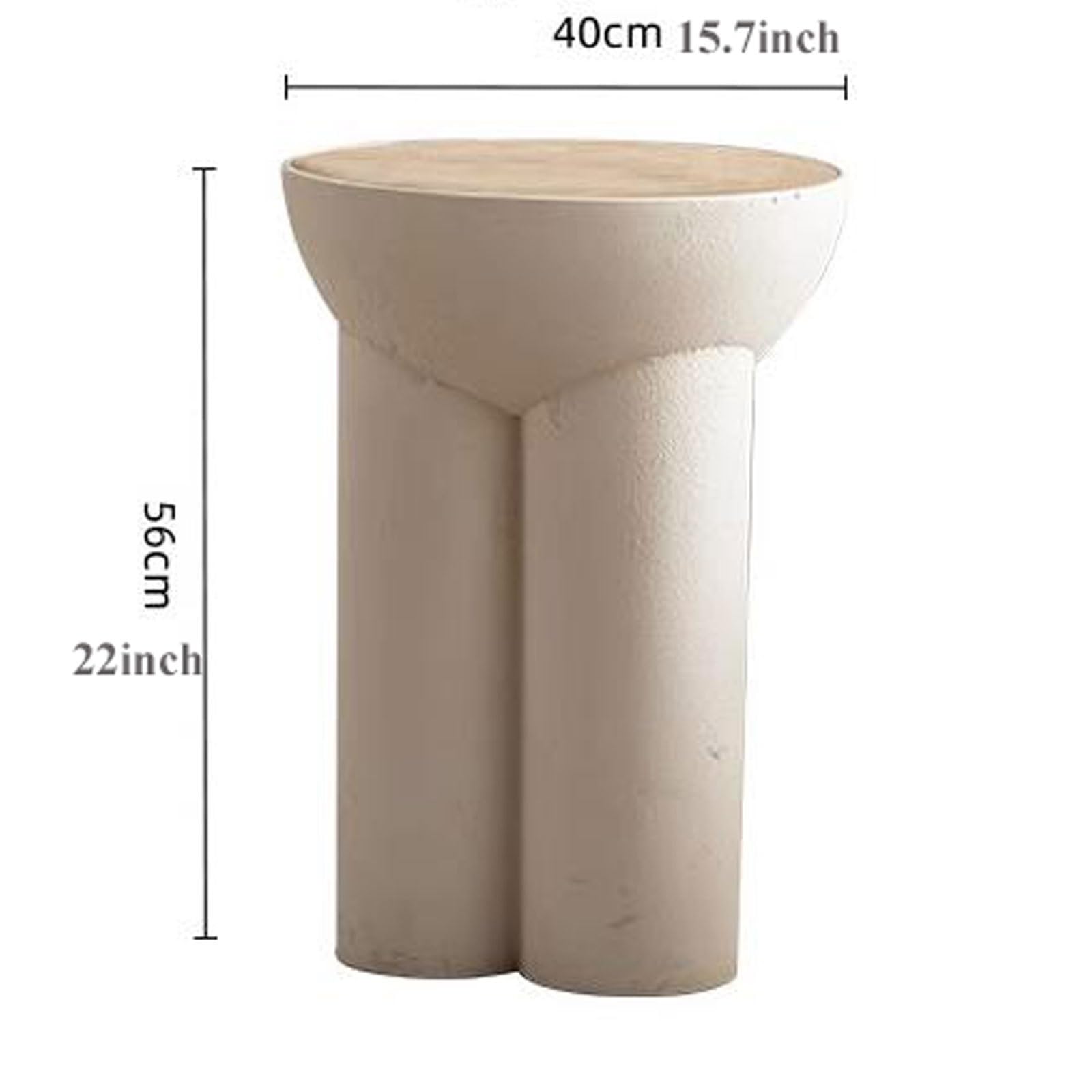 eexbz Sofa Round Accent Table, Small Round Side Table Nightstand Coffee Table, Cocktail Table Snack Table for Small Space, 15.7'' x 22'' Sofas for Living Room