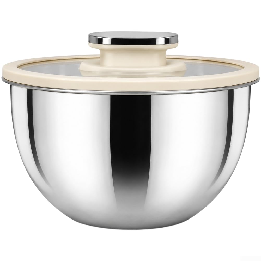 Juego de cuencos para mezclar de acero inoxidable 201, 3,8 l, cocina
