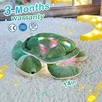 Glow Guards 14'' Light up Musical Sea Turtle Stuffed Animal Ocean Life Soft Plush Toy Pillow with Lullabies LED Night Lights Singing Children's Day Birthday Gifts for Toddler Kids
