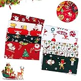 【Contenido del paquete】un total de 10 piezas de telas precortadas de diseño navideño en este paquete, que vienen en 10 patrones diferentes; La tela de retazos cuadrados puede agregar un ambiente festivo fuerte para la decoración del hogar o proyectos de bricolaje.
