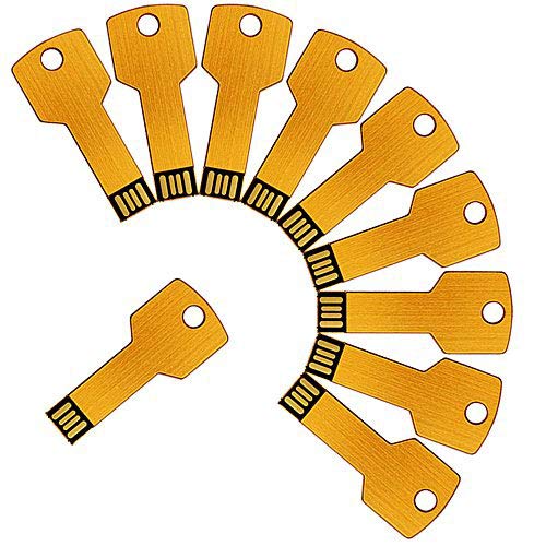 Clé USB 16 Go métallique dorée A Plus+ avec finition premium lingot