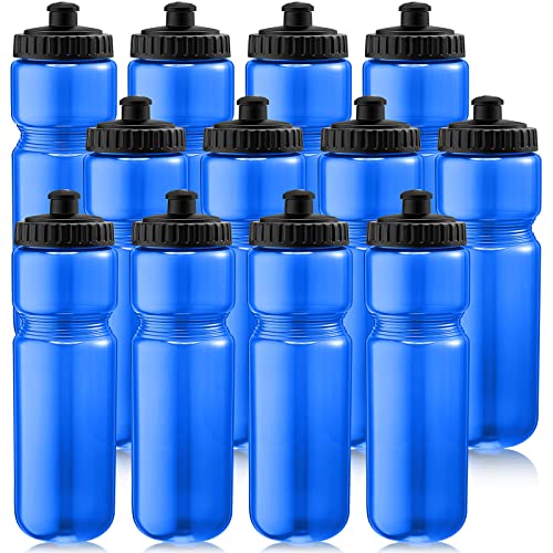 Bouteille d'eau compressible anti fuite lot de 12 bouteilles réutilisables bleu