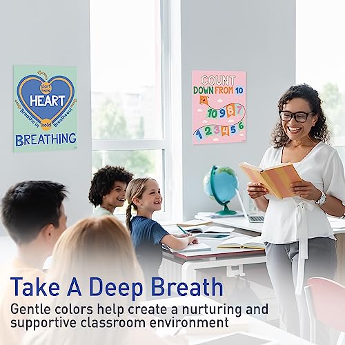 S&O Set of 10 Calming Corner Classroom Feelings Posters - Peaceful Section Poster - Soothing Space Items for Children- Calm Down Room Supplies - Emotion Charts - Relaxing Study Room Decor for Kids - 10PC - Image 5