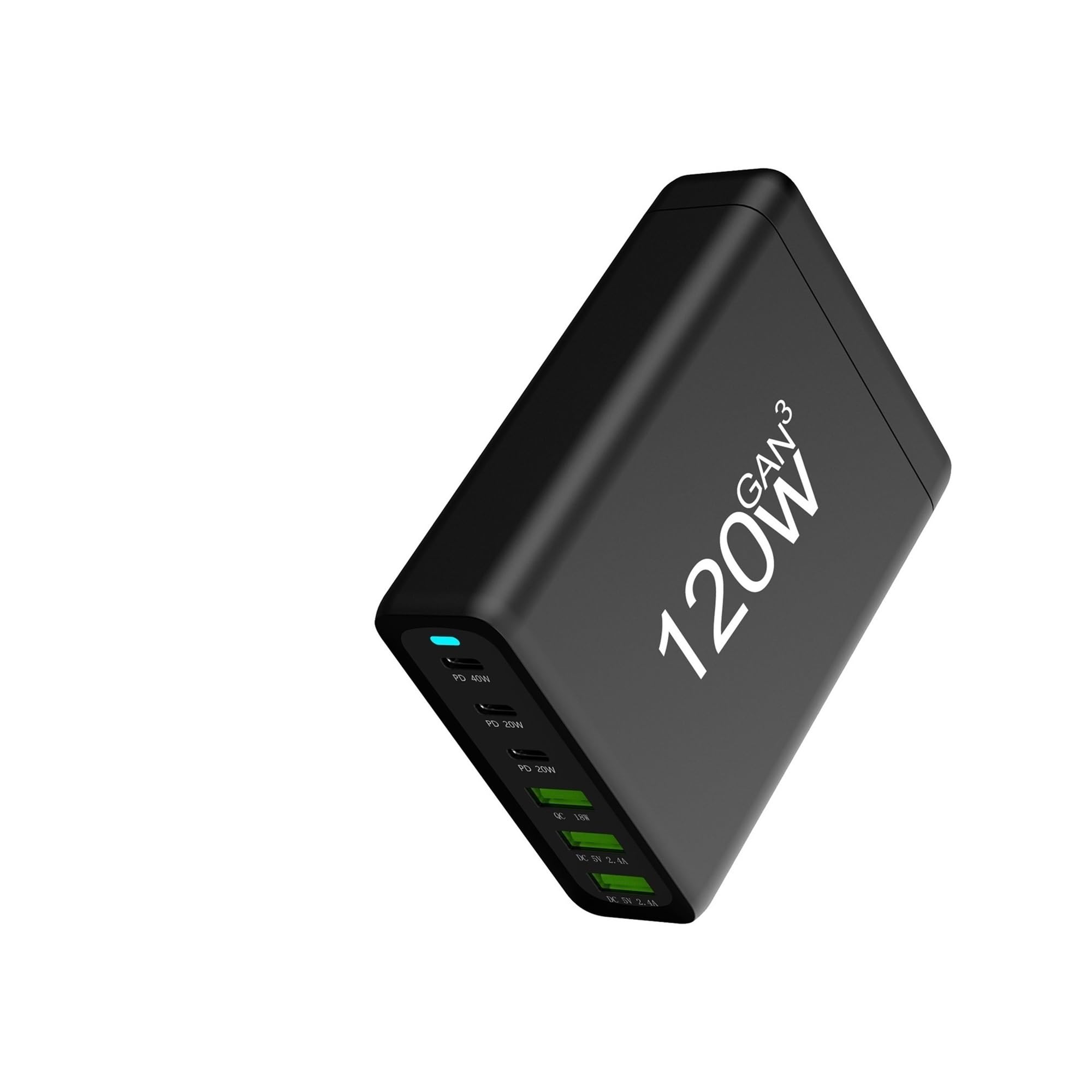 Ładowarka 100 W 120 W 200 W 6 portów USB typu C Ładowarka PD Szybkie ładowanie 3.0 Szybka ładowarka USB typu C Ładowarka USB do telefonu komórkowego,Bezpieczny i Wydajny