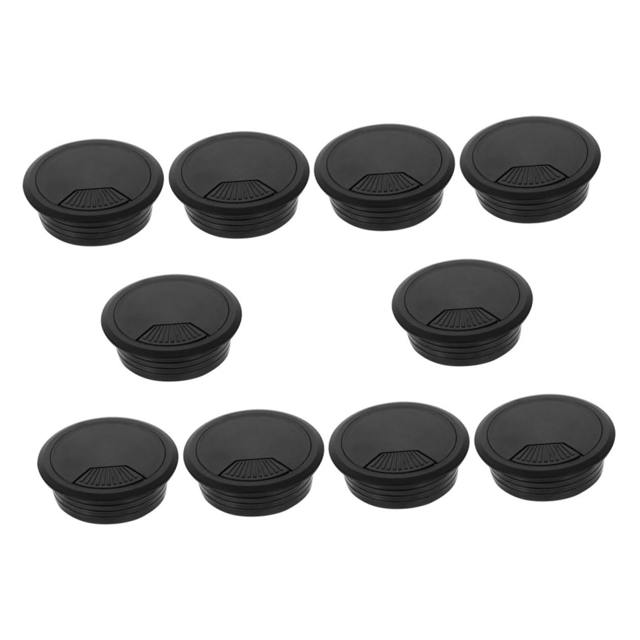 Balacoo 10pcs Desk Wire Grommets Cable Hole Covers for Computer Tables Desk Grommet Organizer Cord Wire Cable Hole Covers