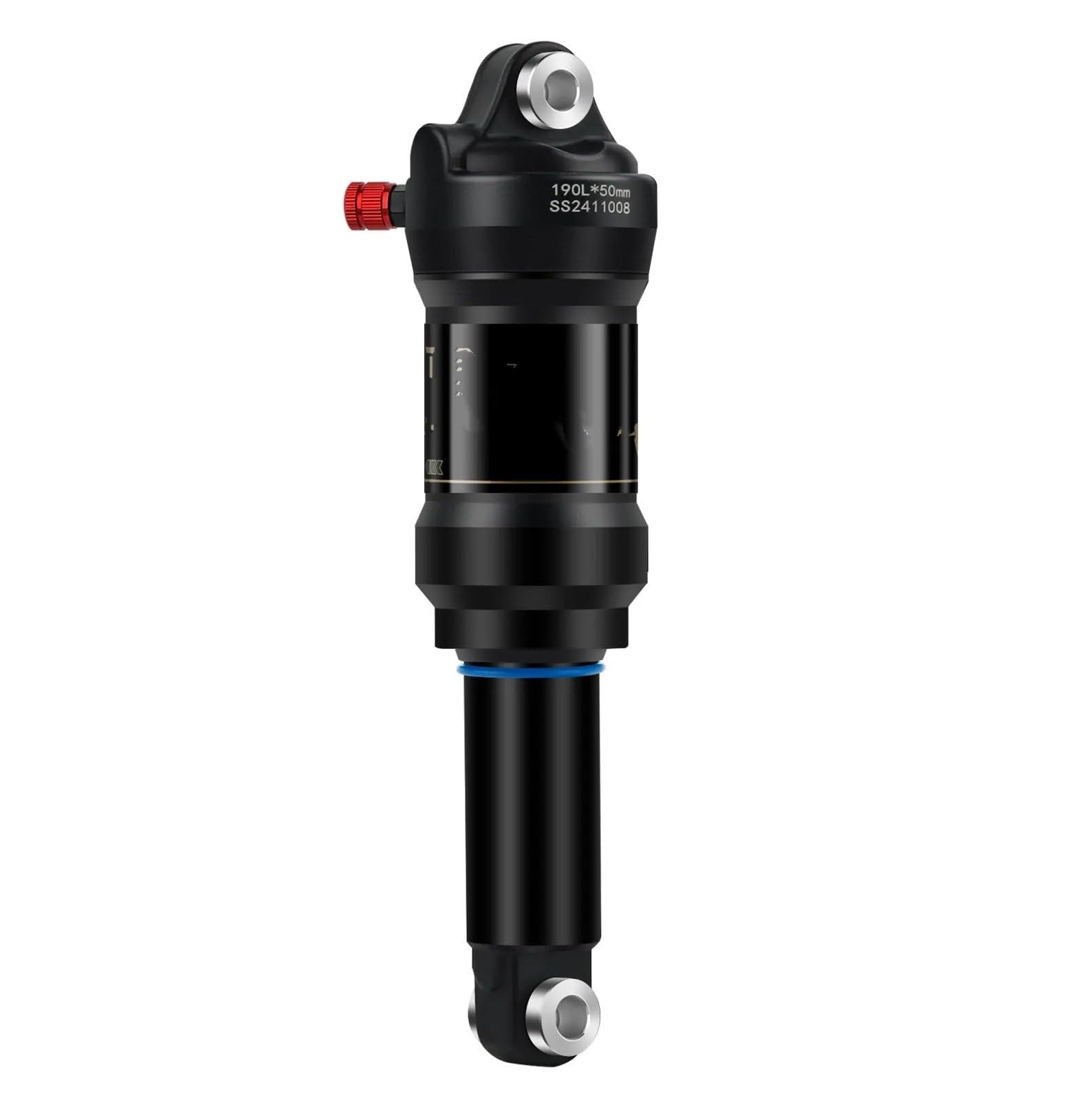 suspensión neumática trasera amortiguadores Suspensión Neumática Trasera Para Bicicleta Montaña, Amortiguador Compresión Ajustable Para Bicicleta Eléctrica Montaña 165Mm 190Mm.(165MM-White)