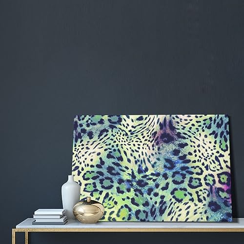 Impression sur toile léopard vert OUSIKA pour mur vide - 5