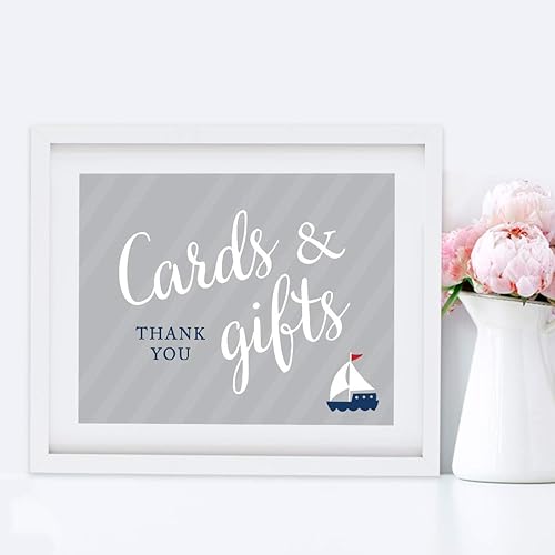 Miniatura 4 de Andaz Press Colección náutica, tarjetas y regalos para fiesta, 8.5 x 11 pulgadas, paquete de 1, para Ocean Sailor Bon Voyage Adventure Inspired