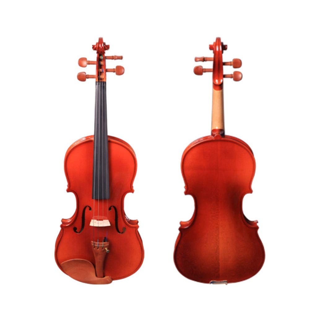 Violino Standard da Studente, per Principianti, Violino introduttivo for Adulti, Principianti, Studenti Universitari, Bambini Che imparano in Legno massello Puro Grado Professionale Fatto a Mano (Siz