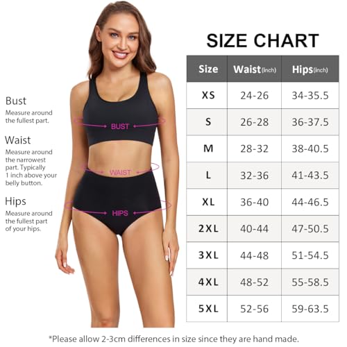 image for wirarpa Women's Cotton Underwear High Waisted Ladies Panties Full Cove