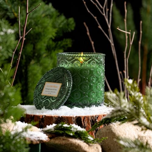 LA-JOLIE-MUSE-Christmas-Scented-Candle-Pine-Scented-Candle-Holiday-Candle-Gifts-Pomegranate-Candle-Winter-Candles-for-Home-Scented-40-Hours-Long-Burning