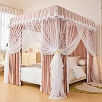 4 Hoeken Post Prinses Gordijnen Bed Luifel Voor Meisjes, 4 Opening