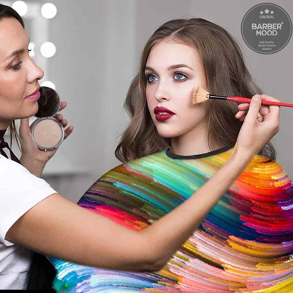Barbermood Friseurumhang Kurz Professional Haarschneideumhang Kosmetiker Umhang
