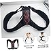 FOMIYES Invisible Back Brace Posture Corrector Belt for Sitting Posture Adjustable Ergonomic Hunchback Trainer with Durable PU Leather and Premium Sponge for Adults