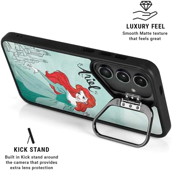 Skinit Kickstand Phone Case Compatible with Galaxy S25 Ultra - Officially Licensed Disney Princess Ariel Design